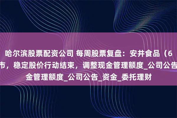 哈尔滨股票配资公司 每周股票复盘：安井食品（603345）H股上市，稳定股价行动结束，调整现金管理额度_公司公告_资金_委托理财